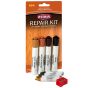 Wood repair kit with pieces laid out