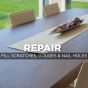 Fill scratches in wood