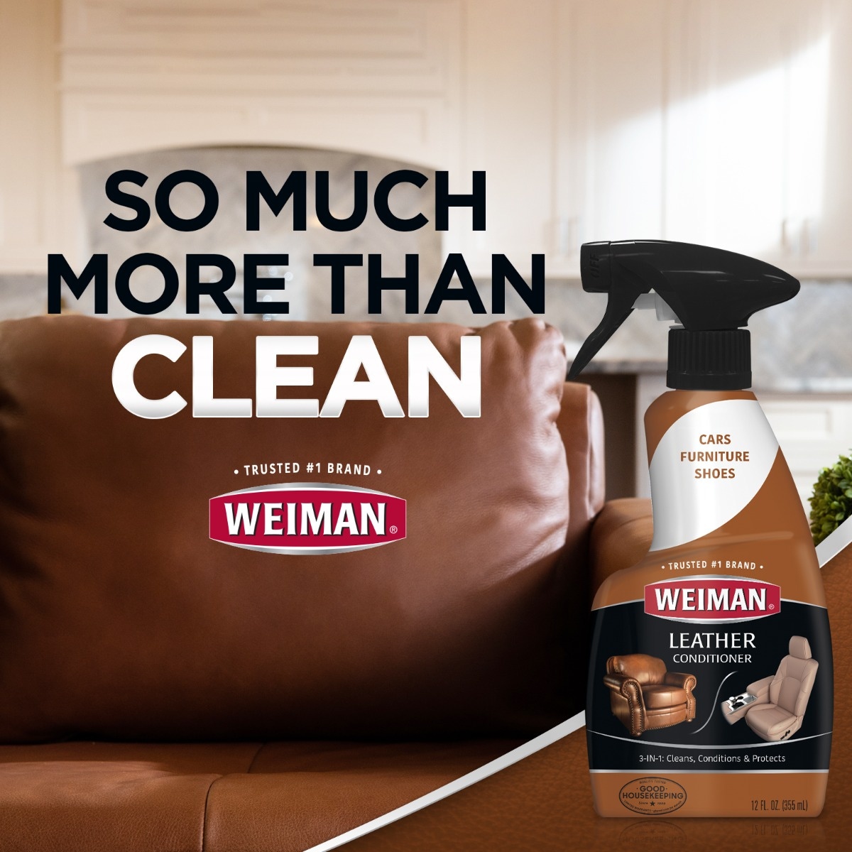 Leather Cleaner Conditioner Spray Weiman